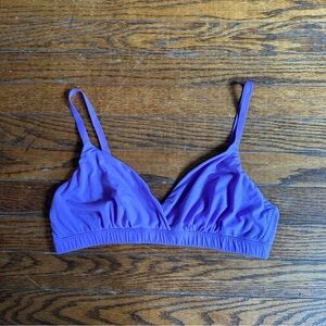 Neon purple skins triangle crossover  jelly bra medium